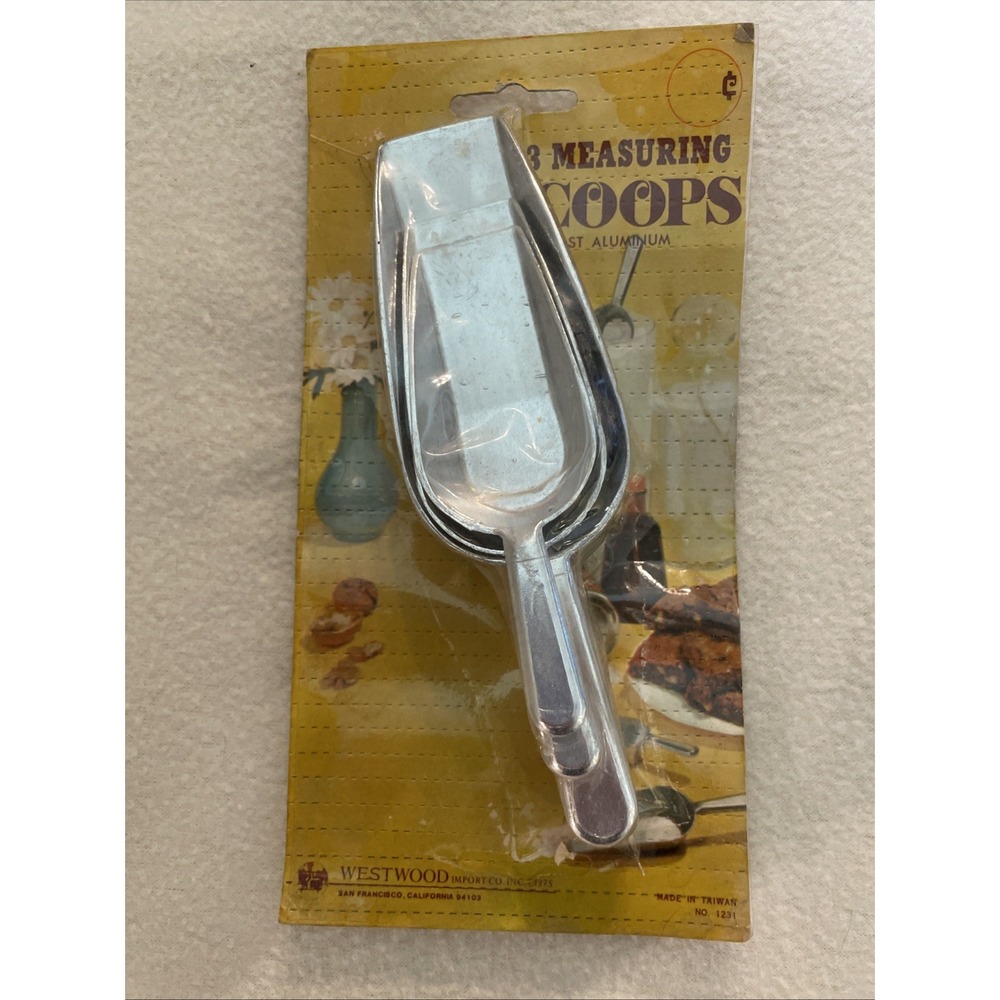 Vintage Westwood 3 Piece Scoop Set Kitchen Cooking Baking Candy New in Package